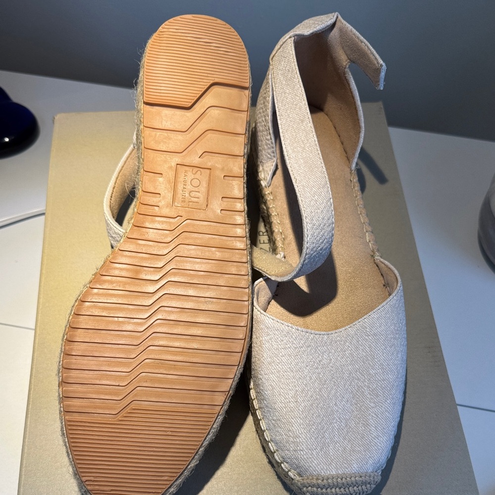 SOUL Naturalizer Wren Espadrille Flats in Light Sand Beige - Picture 7 of 8